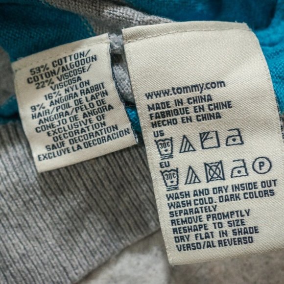 Tommy Hilfiger ANGORA RABBIT HAIR Hoodie Sweater - Picture 7 of 8